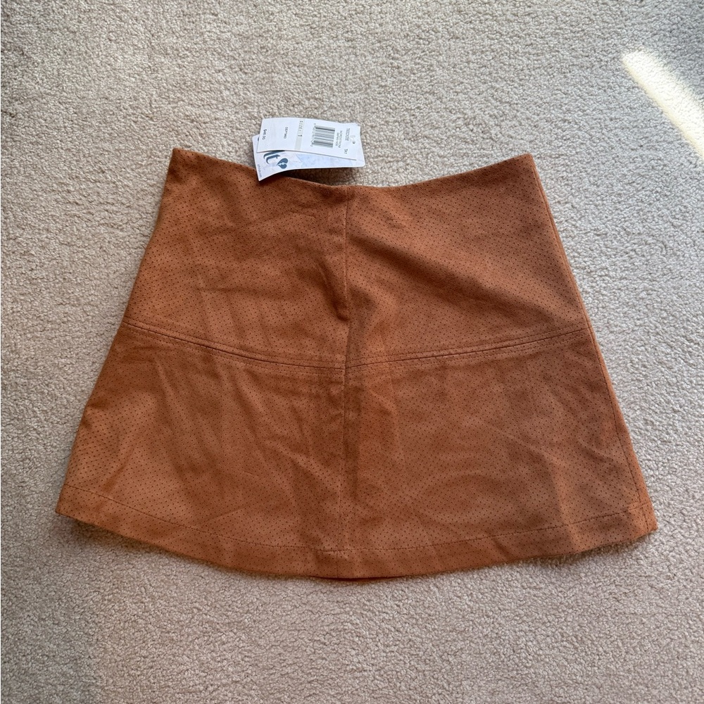 Jolt Women's Tan Suede Mini Skirt